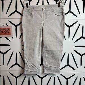 Style & Co Curvy Fit Capri Jeans – Gray – Size 14P